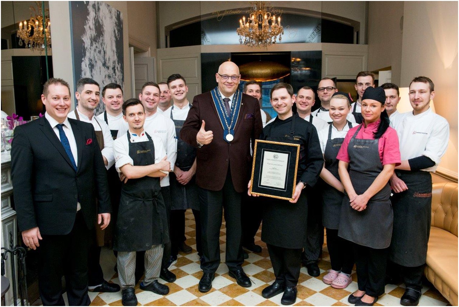 Academy visitation to Amber Room restaurant in Warsaw